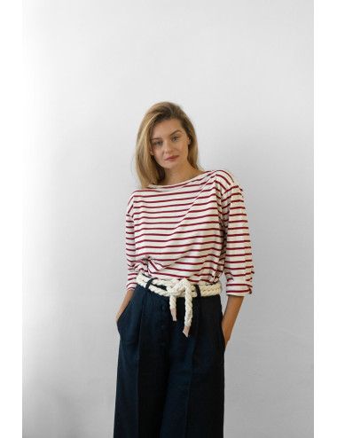 MARINIÈRE Rayas rojas oversized